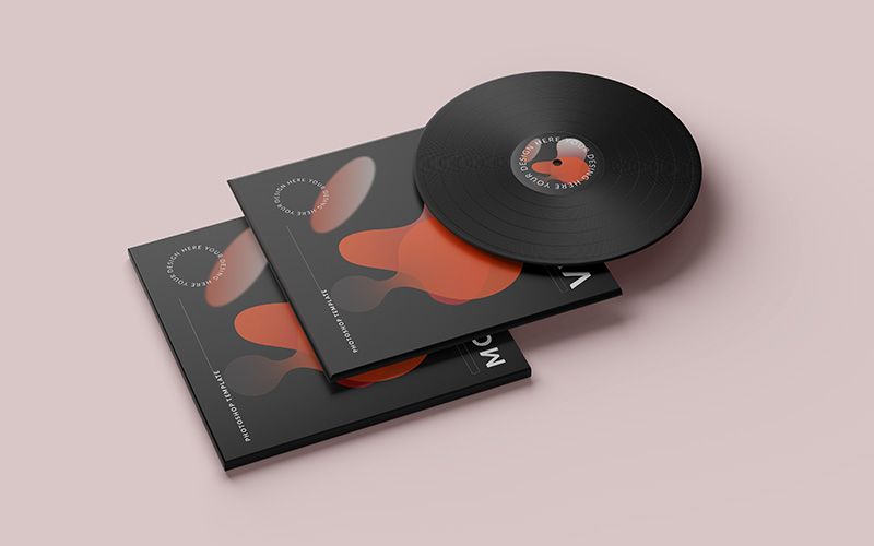 Free Vinyl Album Cover Mockup