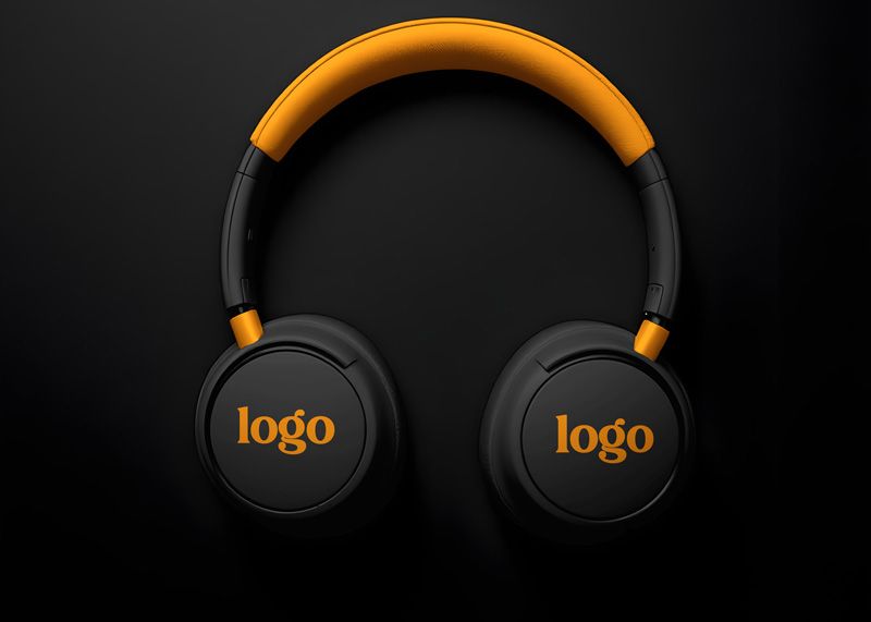 Free Wireless Headphones Mockup
