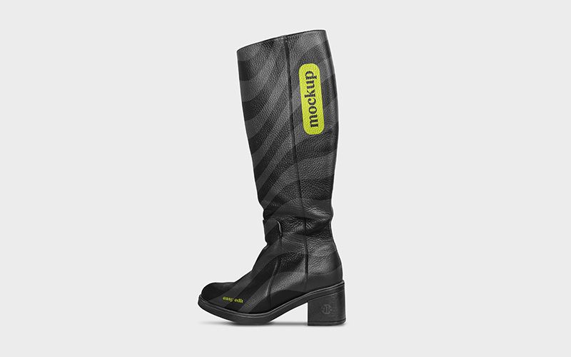 Free Women’s High-Knee Boot Mockup