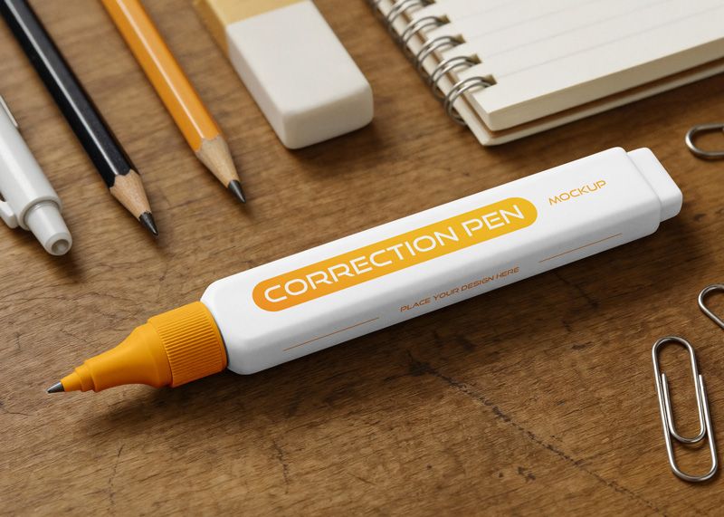 Free Correction Pen Mockup