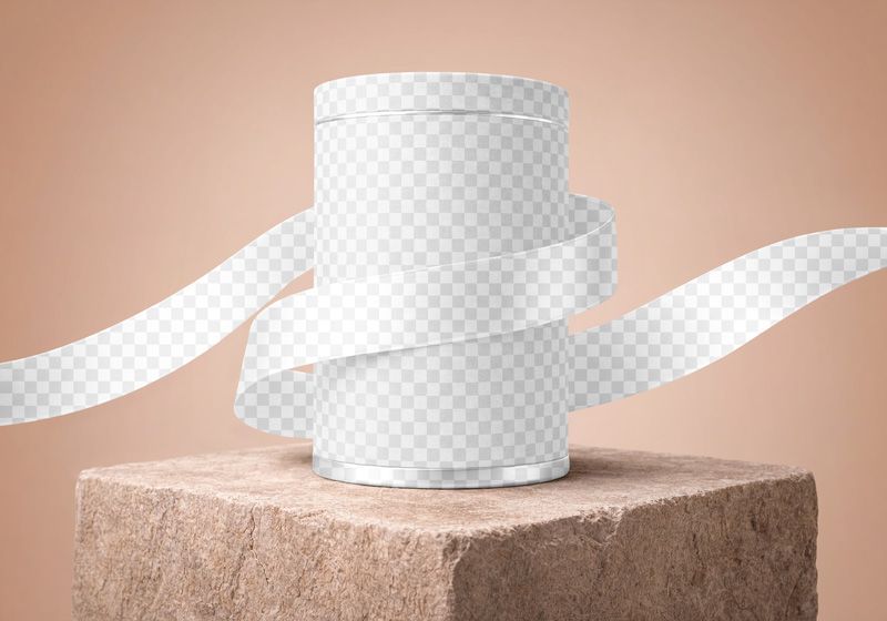 Kraft Paper Tube Mockup Easy Edit