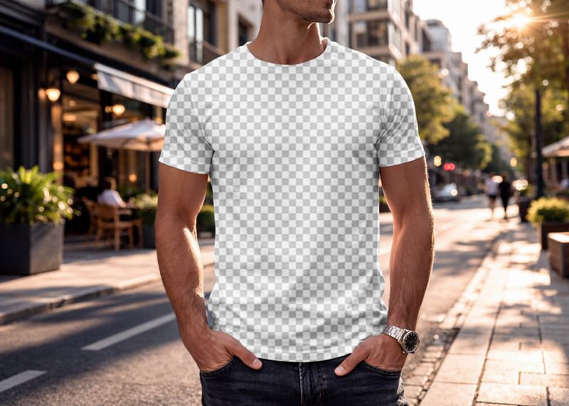 Male T-shirt - FREE Mockup Easy Edit