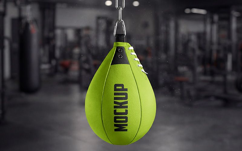 Free Boxing Speed Bag Mockup