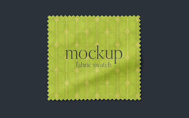 Free Fabric Swatch Mockup