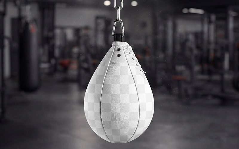Free Boxing Speed Bag Mockup Easy Edit