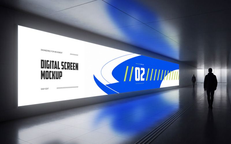 Free Digital Screen Mockup 2