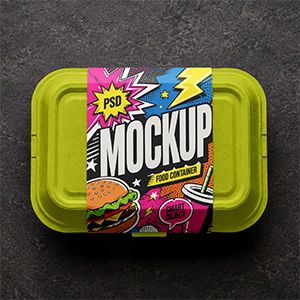 small-free-disposable-food-container-mockup