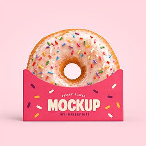 small-free-donut-with-holder-mockup