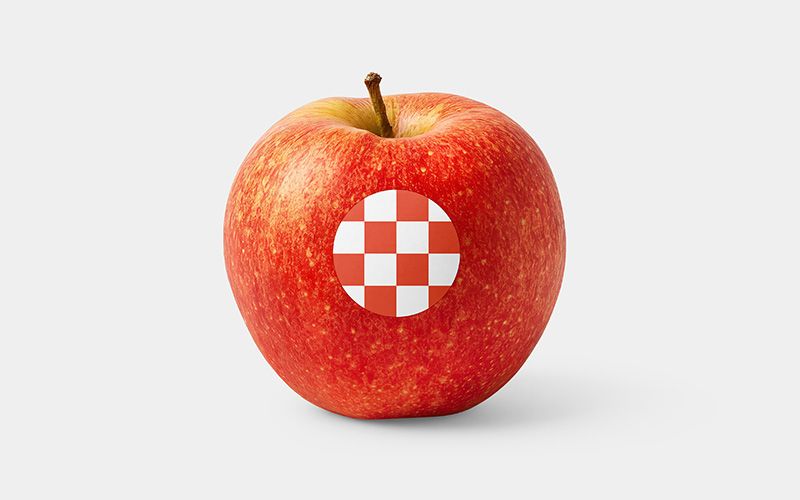 Free Apple with Sticker Mockup Easy Edit
